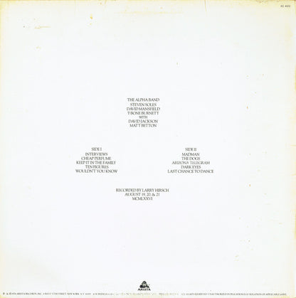 The Alpha Band : The Alpha Band (LP, Album, Pla)