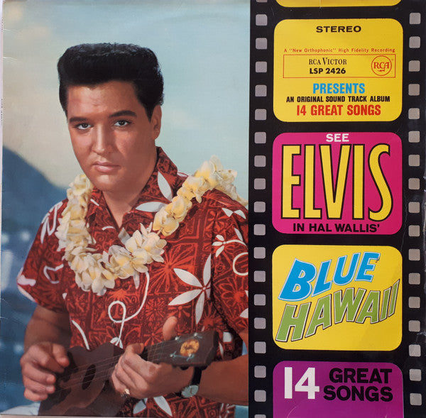 Elvis Presley : Blue Hawaii (LP, Album, RE)
