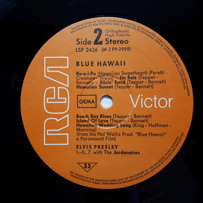 Elvis Presley : Blue Hawaii (LP, Album, RE)
