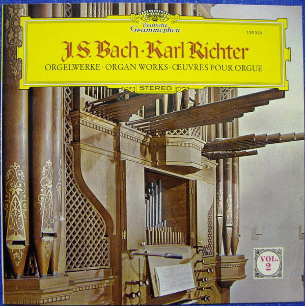 Johann Sebastian Bach - Karl Richter : Orgelwerke = Organ Works = Oeuvres Pour Orgue (Vol. 2) (LP, Album, RP)