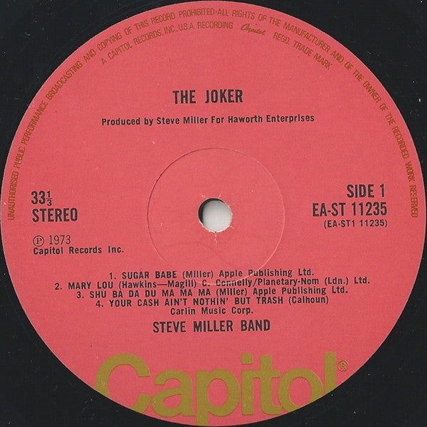 Steve Miller Band : The Joker (LP, Album, RE, Gat)