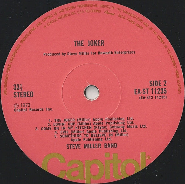 Steve Miller Band : The Joker (LP, Album, RE, Gat)