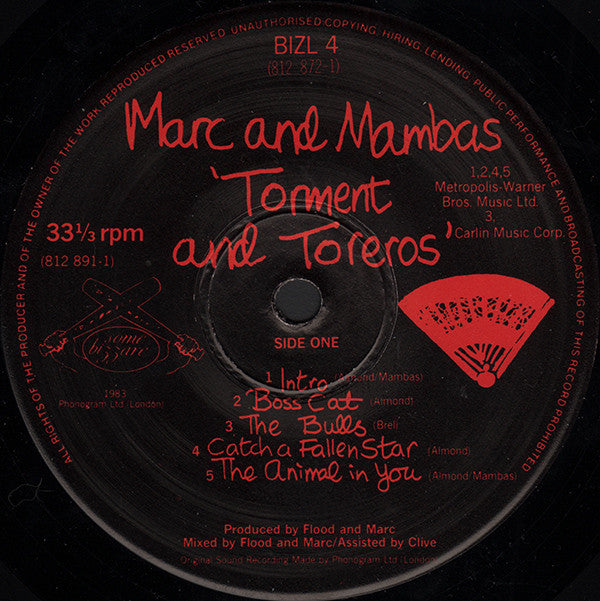 Marc And The Mambas : Torment And Toreros (2xLP, Album)