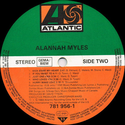 Alannah Myles : Alannah Myles (LP, Album)