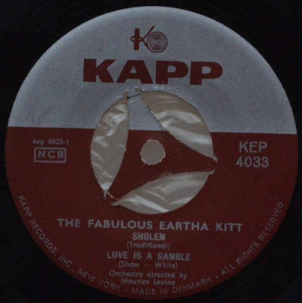 Eartha Kitt : The Fabulous Eartha Kitt (7", EP)