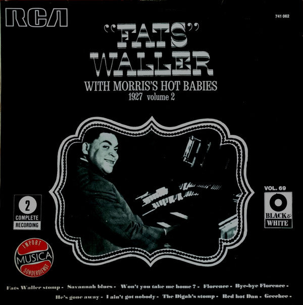 Fats Waller With Morris's Hot Babies : 1927 Volume 2 (LP, Comp, RE)