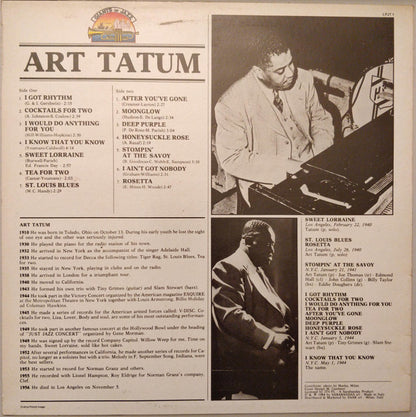 Art Tatum : Art Tatum (LP, Comp)