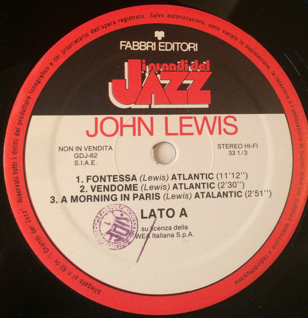 John Lewis (2) : Little Girl Blue (LP, Comp)