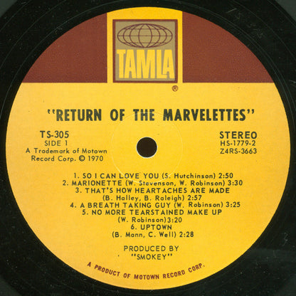 The Marvelettes : The Return Of The Marvelettes (LP, Album, Ind)