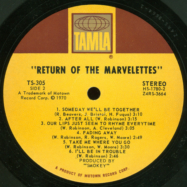 The Marvelettes : The Return Of The Marvelettes (LP, Album, Ind)