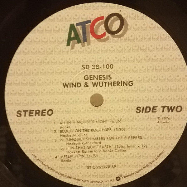 Genesis : Wind & Wuthering (LP, Album, RE, SP )