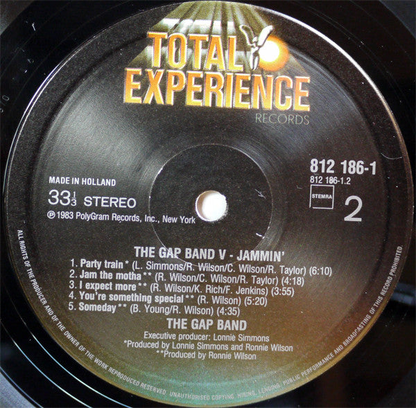 The Gap Band : Gap Band V - Jammin' (LP, Album)