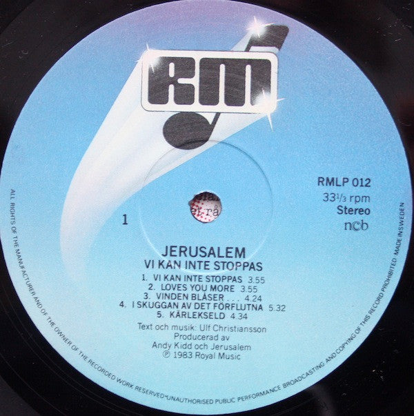 Jerusalem (3) : Vi Kan Inte Stoppas (LP, Album)