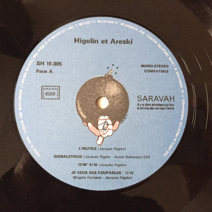 Jacques Higelin & Areski : Higelin Et Areski (LP, Album, RP, Gat)