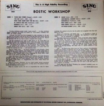 Earl Bostic : Dance Music From The Bostic Workshop (LP, Comp, Mono, RE)