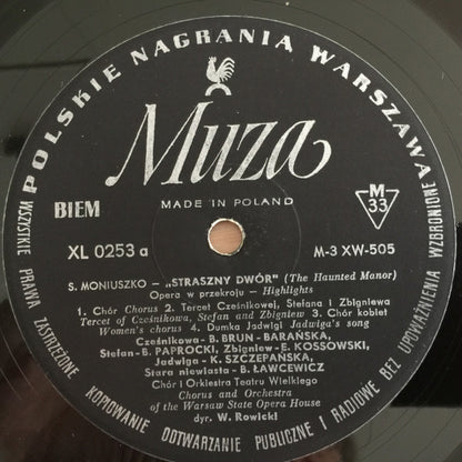 Stanisław Moniuszko , Soloists, Chór Teatru Wielkiego W Warszawie And Orkiestra Teatru Wielkiego W Warszawie Conductor Witold Rowicki : Straszny Dwór = The Haunted Manor (LP, Mono, RE, Bla)