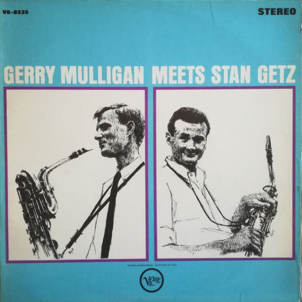 Stan Getz & Gerry Mulligan : Gerry Mulligan Meets Stan Getz (LP, Album, RE)