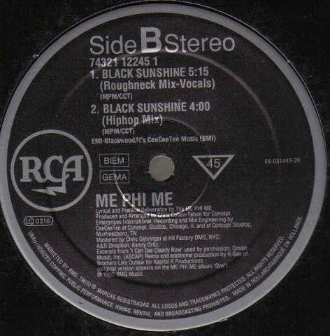 Me Phi Me : Black Sunshine (12", Maxi)