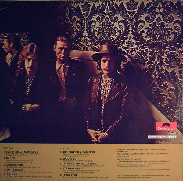 Cream (2) : Best Of Cream (LP, Comp)