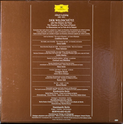 Albert Lortzing, Edith Mathis, Georgine Resick, Peter Schreier, Gottfried Hornik, Hans Sotin, Staatskapelle Berlin, Bernhard Klee : Der Wildschütz (3xLP, Album + Box)