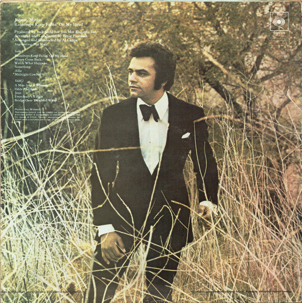 Johnny Mathis : Raindrops Keep Fallin' On My Head (LP, Album, Mat)