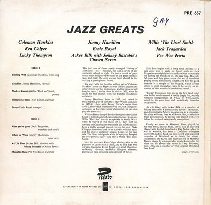 Various : Jazz Greats (LP, Comp)