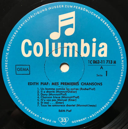Edith Piaf : Mes Premieres Chansons (LP, Comp, RP)