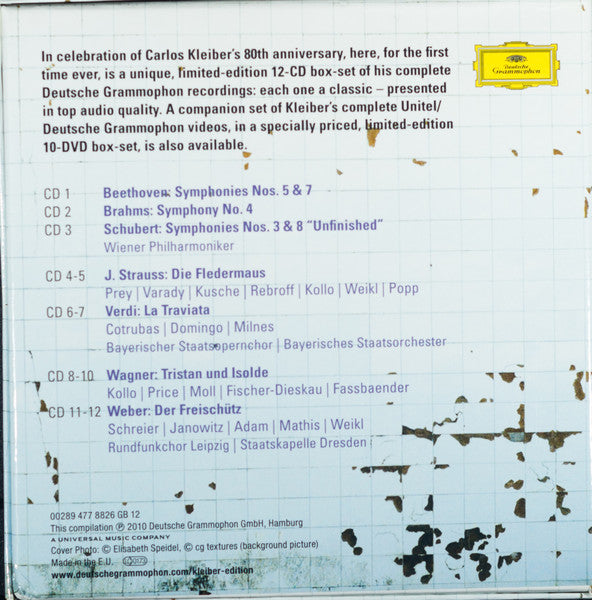 Carlos Kleiber : Complete Recordings On Deutsche Grammophon (CD, Comp, RE, RM + CD, Album, RE, RM + CD, Album, )