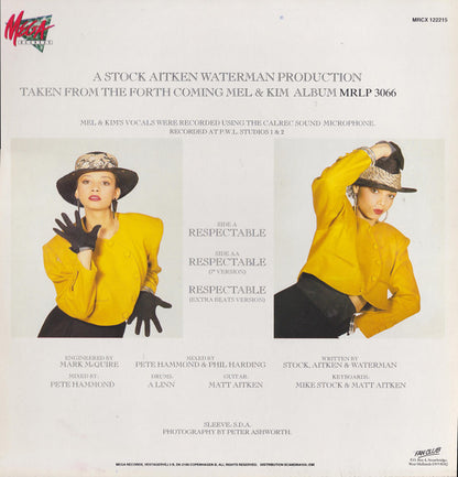 Mel & Kim : Respectable (12", Maxi)