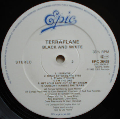 Terraplane : Black And White (LP, Album, RE)