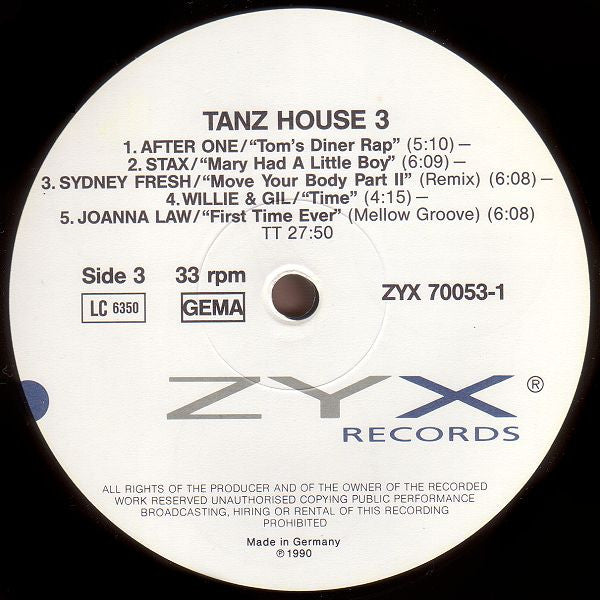 Various : Tanz House 3 (2xLP, Comp)