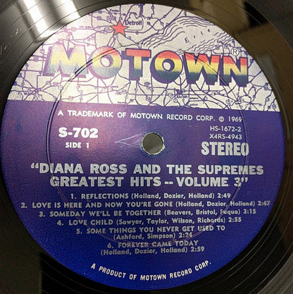 The Supremes : Greatest Hits  Volume 3 (LP, Comp, Hol)