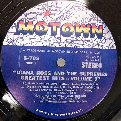 The Supremes : Greatest Hits  Volume 3 (LP, Comp, Hol)