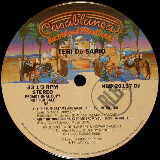 Teri Desario : The Stuff Dreams Are Made Of / Ain't Nothing Gonna Keep Me From You (12", S/Sided, Single, Promo)