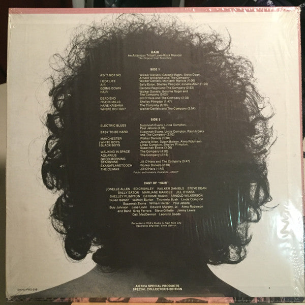 Various : Hair (An American Tribal Love-Rock Musical) (LP, Album, RE, S/Edition, Ind)