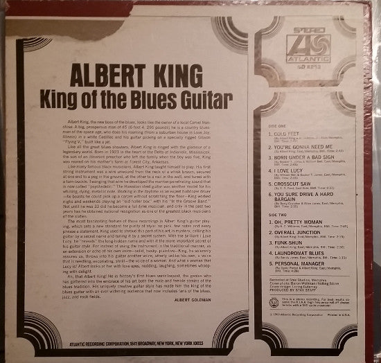 Albert King : King Of The Blues Guitar (LP, Comp, Ter)