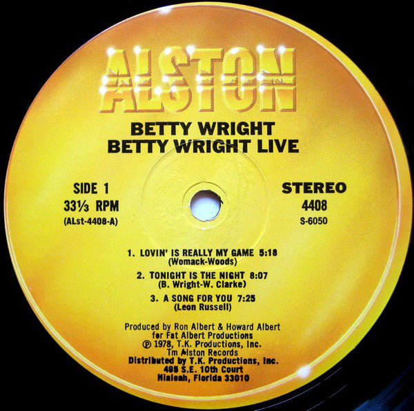 Betty Wright : Betty Wright Live (LP, Album)