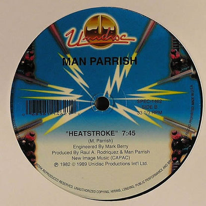 Man Parrish : Hip Hop, Be Bop (Don't Stop) / Heatstroke (12")