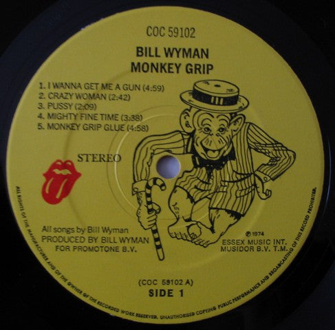 Bill Wyman : Monkey Grip (LP, Album)