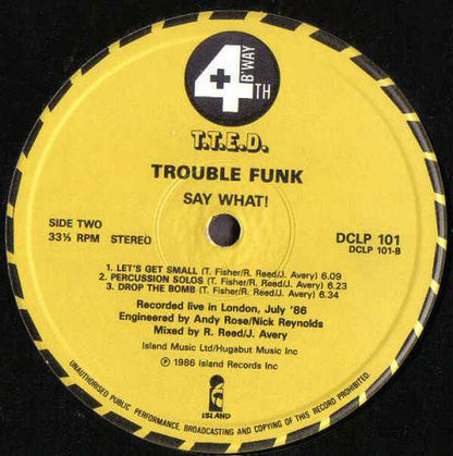 Trouble Funk : Say What! (LP, Album)