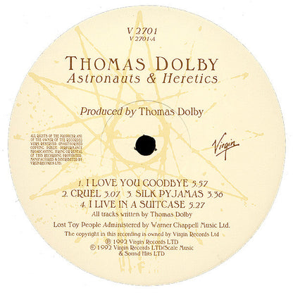 Thomas Dolby : Astronauts & Heretics (LP, Album)