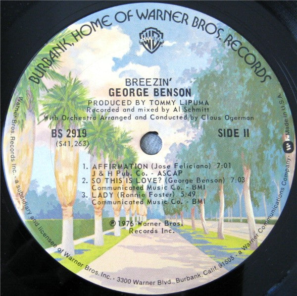 George Benson : Breezin' (LP, Album)