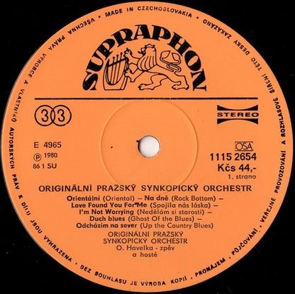 Originální Pražský Synkopický Orchestr : Originální Pražský Synkopický Orchestr (LP, Album, RP)