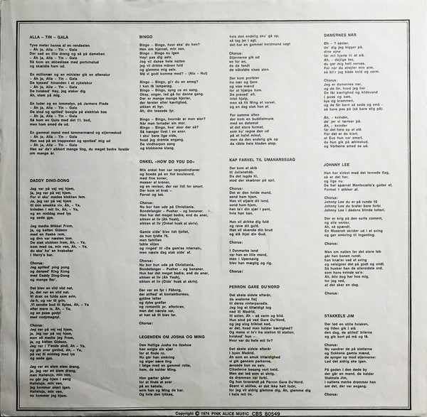 Gasolin' : Stakkels Jim (LP, Album, Ora)