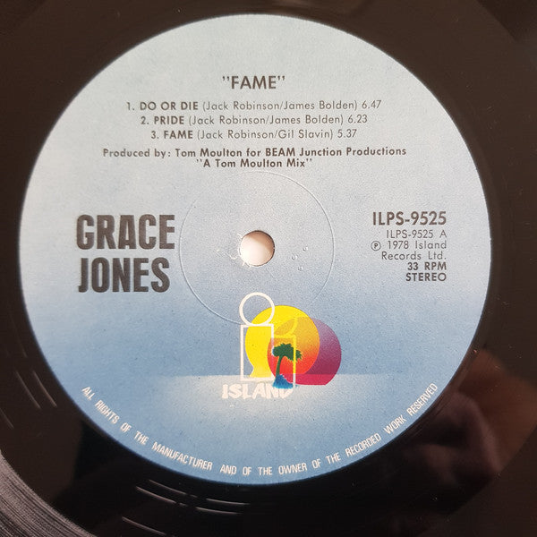 Grace Jones : Fame (LP, Album, P/Mixed, Gat)