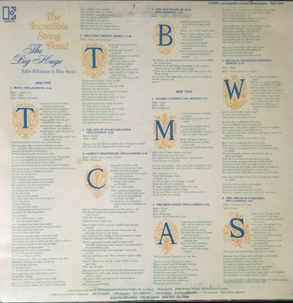 The Incredible String Band : The Big Huge (LP, Album, RP)