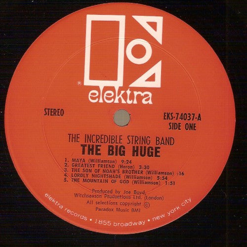 The Incredible String Band : The Big Huge (LP, Album, RP)