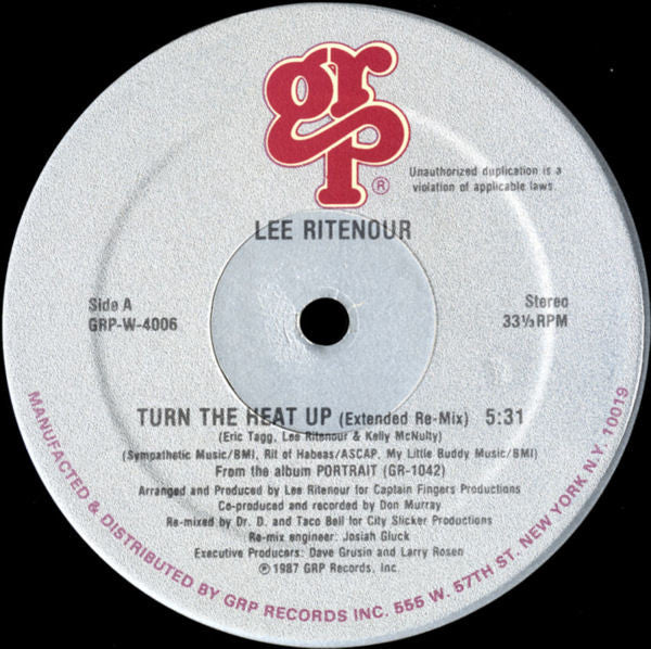 Lee Ritenour : Turn The Heat Up (12")