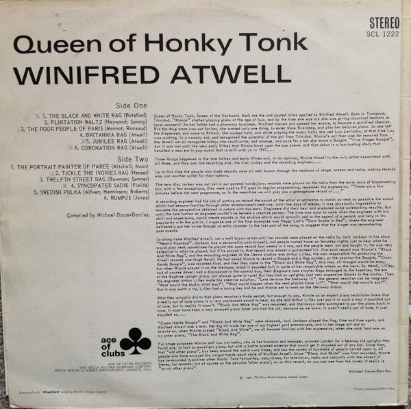 Winifred Atwell : Queen of Honky Tonk (LP, Comp, RE)