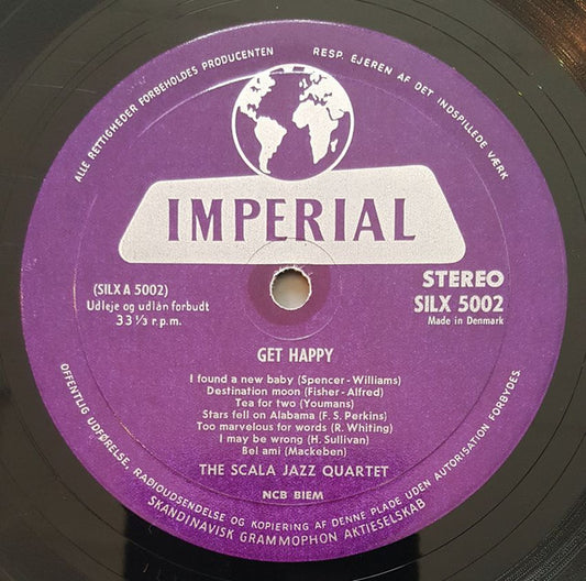 Jerome Lambert And The Scala Jazz Quartet : Get Happy (LP, Album)